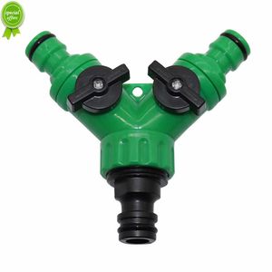 3/4" Female Thread Y Shape Connector 2 Way Water Pipe Adapter Hose Splitter Valve Tap Joint Quick Drip Garden Irrigation Tool