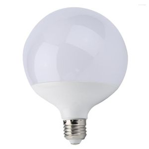3/5/7/9/12 / 15W Super brillante E27 Bombilla LED Ahorro de energía Forma de bola global Lámpara para el hogar Blanco / Blanco cálido