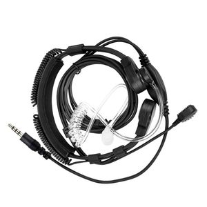 10pc 3.5mm Jack Gorge Vibration Casque Écouteur Écouteur Mic Air Tube Acoustique Covert Pour Agents Gardes Du Corps Mobile Téléphone Radio iPhone Samsung HTC Android