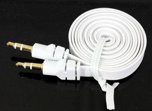 3.5mm mâle à mâle stéréo audio voiture AUX câble auxiliaire cordon pour iPhone 5 5S 5C 4 4S Samsung Galaxy S3 S4 Note3 MP3 HTC 300pcs