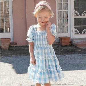 3 6 8 ans Robe d'été pour enfants filles Dot robes bébé vêtements d'anniversaire printemps enfants vêtements fête princesse 220426