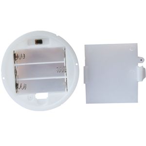 3 AA 2A Batterie 4.5 V Boîte de boîte avec couvercle de commutation Bulleurs de batterie ronde pour 3x AA Base Base Base Socker Organizer