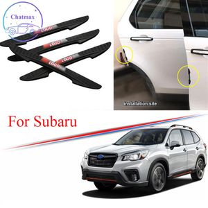 3 couleurs universelles pour Subaru série Forester Outback BRZ WRX 4 pièces PVC voiture bande Anti-Collision voiture porte pare-chocs garniture protecteur Str244L