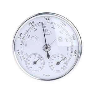 Medidor de medida tipo esfera 3 en 1 para medición de presión barométrica, temperatura y humedad, uso interior y exterior, clásico