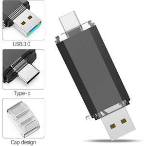 3 en 1 Lecteurs de flash USB OTG Type C Micro Pen Drive 32GB 64GB 128GB 8G 16G 4G Pendrive Pendrive USB3.0 Stick Stick