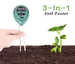 3 sur 1 testeur de sol avec lemètre de l'humidité et le test de phase d'acidité du pH