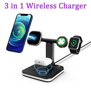 Chargeur sans fil 3 en 1 support de téléphone portable magnétique universel charge support de téléphone de charge sans fil