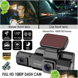 3 Inch Dash Cam Hd 1080P Car Dvr Camera 170 Wide Angle Night Vision Video Recorders Loop Recording Way With G-Sensor Drop Delivery Dhbmb
