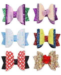 3 pouces Accessoires de cheveux Baby Girls Bowpin Sequins Sequins Headswear Fashion Kids Hair Hair Boutique Children Barrets Z22691377142