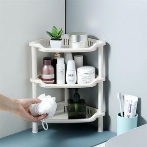 3 couches salle de bain étagère organisateur coin support de rangement auto-douche Caddy cuisine épices assaisonnement bouteilles support 211102