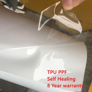 Film de protection de peinture brillant transparent TPU PPF auto-cicatrisant Qualité Premium Anti-saleté Avec 3 couches TAILLE 1.52x15m