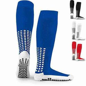 3 paires Anti Slip Football Genou Chaussette Antidérapant Football Basketball Hockey Sports Grip Chaussettes Coton Épaissi Serviette Bas Absorbant La Sueur Y1209