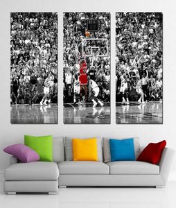 3 Panel Basketbal Ster Muur Canvas Schilderij Voor Woonkamer Home Decor Poster Print Foto Cuadros Decorativos8217398