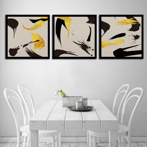3 pièces abstrait simplicité KIT toile peinture moderne décoration de la maison salon chambre impression sur toile peinture mur décor photo