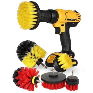 3 Pcs Drill Brush Kit for Tile Grout Car Boat RV Tub Cleaner Scrubber Cleaning Tool Brushes Cleaning Electric Scrub Cleaning Kit263s