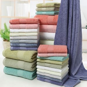 Lot de 3 serviettes de bain de luxe en lin doux en coton à longues fibres pour salle de bain grandes serviettes de bain