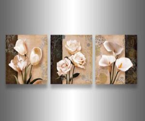 3 piezas de arte de pared abstracto moderno grande barato floral blanco y negro árbol de la vida pintura al óleo sobre lienzo decoración del hogar Poster4884294