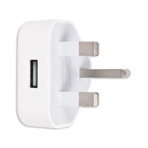 Adaptateur secteur USB 3 broches prise britannique chargeur secteur mural 5V 1A charge pour tablette téléphone portable