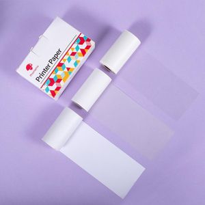 3 rollos de papel térmico adhesivo transparente/semitransparente/Regular mezclado para impresora de la serie Phomemo M02