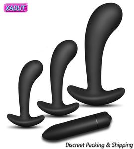 3 Silicone Anal Prigs Training Training Set Bullet Dildo Vibrator Butt Plugy Toys for Woman Male Masser Massager Gay Products Gay Products3203668