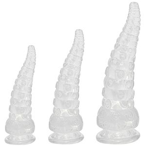 3 tamanho tentculos transparente polvo anal plug expansor grande butt massagem masturbador vibrador para es brinquedos s