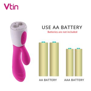 30 fréquences femelles sexy vibratrice masturbator g spot masturbator bouchon de crosse sexy masseur de machine AA et chargement USB