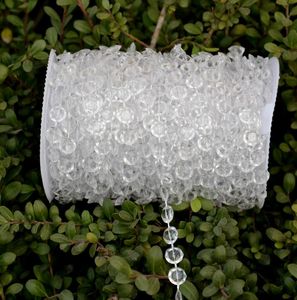 Rouleau de perles acryliques en cristal de diamant de 30 mètres, guirlande suspendue, décor de mariage, d'anniversaire et de noël, rideau DIY WT052277W