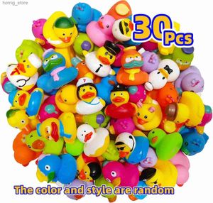 30 paquets de canards en caoutchouc lâches Jeep Duck Float Bath Toy Party Party Discus Y240416