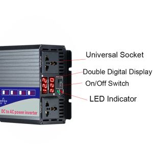 Inverter 3000/4000/5000W DC 12V 24V 48V a AC 220V Voltaje Convertidor Transformador Solar Pantalla digital Solar Inverter
