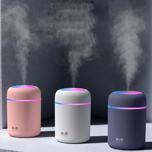 300ml Portable Car Inner Air Humidifier Ultrasonic Aroma Essential Oil Diffuser Auto USB Cool Mist Maker Purifier Aromatherapy 210709