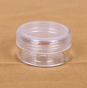 300pcs 2G Small Round Sample Crème Bottle Bott Jars Containmini Plastic Container For Nail Art Rangement 2ML DIY PS Bottlesgood Packag9455106