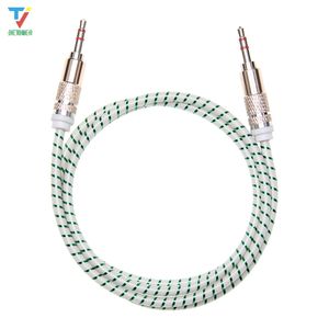 300 pcs/lot haute qualité 1 m mâle à mâle 3.5mm cercle Candy Shell fil Audio câble adaptateur pour téléphone portable tablette PC lecteur MP3 Mp4 3