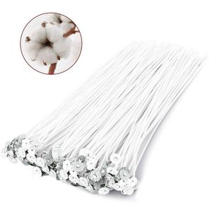 300pcs mèche de bougie naturelle à faible fumée avec mèche avant mépris, kit de bougie pour fabrication de bougies et cadeaux de Noël bricolage