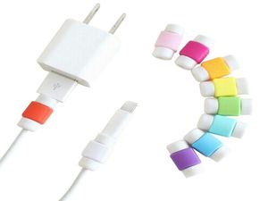 300PCSLOT USB Cable Clip Earphone Protector Couverture colorée pour Apple iPhone Samsung HTC 2471959