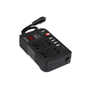 300W Car Power Inverter DC 12V to AC 220V Converter Outlets 4 USB Fast Charging Universal Socket Adapter Inverter