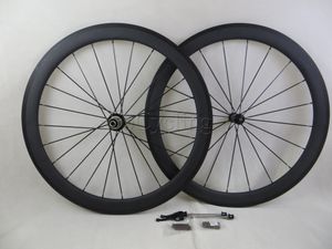 carbon road bike racing wheels clear coat rim 3K depth 50mm clincher tubular bicycle wheelset powerway R36 hubs basalt brake surface 700c