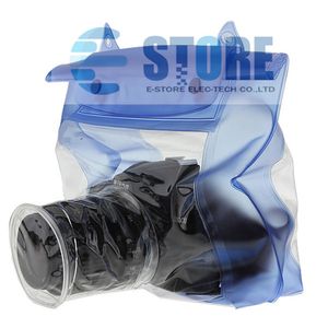 Синий водонепроницаемый цифровой фотоаппарат DSLR чехол подводный дайвинг плавающей сумка корпус сухой мешок для Canon для Sony для Nikon D7000