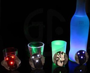 Yeni Gelmesi Ultra Ince Bar Fincan Yanıp Sönen LED Işıkları Şişe Sticker Parti Light Up Şarap Mat Güzellik için