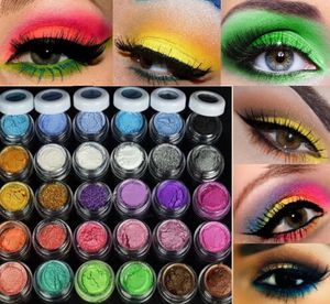 WHOLSALES ÜCRETSİZ Alışveriş Yeni 30 Renk Glitter Göz Farı Makyaj Mineral Metalik Göz Farı Pudra Profesyonel