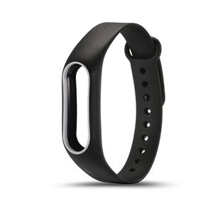 Renkli Silikon Bilek Kayışı Bilezik Çift Renk Orijinal Miband 2 Xiaomi Mi için Yedek kordonlu saat band 2 Bilekliği