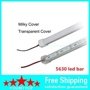 50 adet * 50 cm Fabrika Toptan 50 CM DC 12 V 36 SMD 5630 LED Sert Sert LED Şerit Bar Işık U Alüminyum kabuk + pc ile kapak