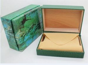 Scatole per orologi di lusso verdi con scatole originali per orologi Ro, carte, carte, portafogli, custodie per orologi di lusso
