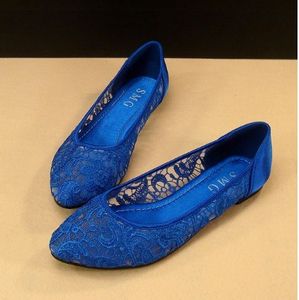 Elegant lace dress shoes design material lace and satin big size lady flat shoes party evening shoes bridal wedding shoes yzs168