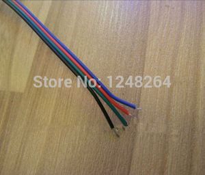 Vender como bolos quentes 4pin rgb cabo cabo de extensão de uso cabo de fio led para tira rgb 5050/3528 rgb led cabo conector da tira