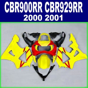 HONDA CBR900RR fairing kiti için set motosiklet seti CBR 929 2000 2001 CBR 900 RR 00 01 sarı kırmızı siyah kasırga AX12