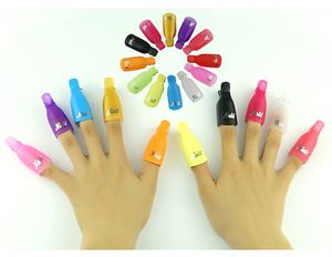 Dropshippingplastic Nail Art Kapalı Cap Klip UV Jel Lehçe Remover Wrap Aracı Sıvı Vernik Tırnak Temizleyici Sökücü