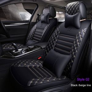 Luxury PU Leather Car Seat Covers for Toyota Corolla Camry Rav4 Auris Prius Yaris Avensis SUV Auto Interior Accessories