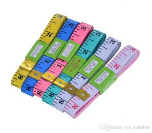 wholesale 4000pcs lot body tape measure length 60 150cm soft sewing tailor measuring ruler tool kids cloth ruler tailoring tape