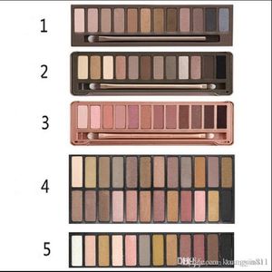 Hot Eyeshadow Palette Il 1 ° 2 ° 3 ° trucco di generazione I più nuovi 12 colori cosmetici ombretti opachi luccicanti con pennello Spedizione gratuita