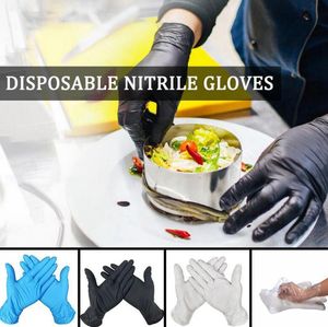 Disposable Nitrile Gloves S-L Kitchen Dishwashing Work Garden Protective Gloves Fruit Vegetable Plastic Gloves OOA8072
